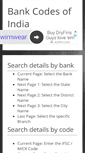 Mobile Screenshot of ifsc-code.in
